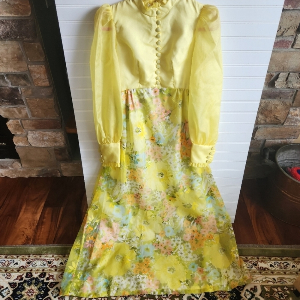 Authentic 1970s Bridesmaid Dress Handmade
